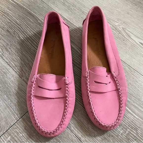 Jeffrey Campbell Pink Suede Leather Barbie Loafer Slip On Shoes Flats Size 38 - Picture 7 of 9